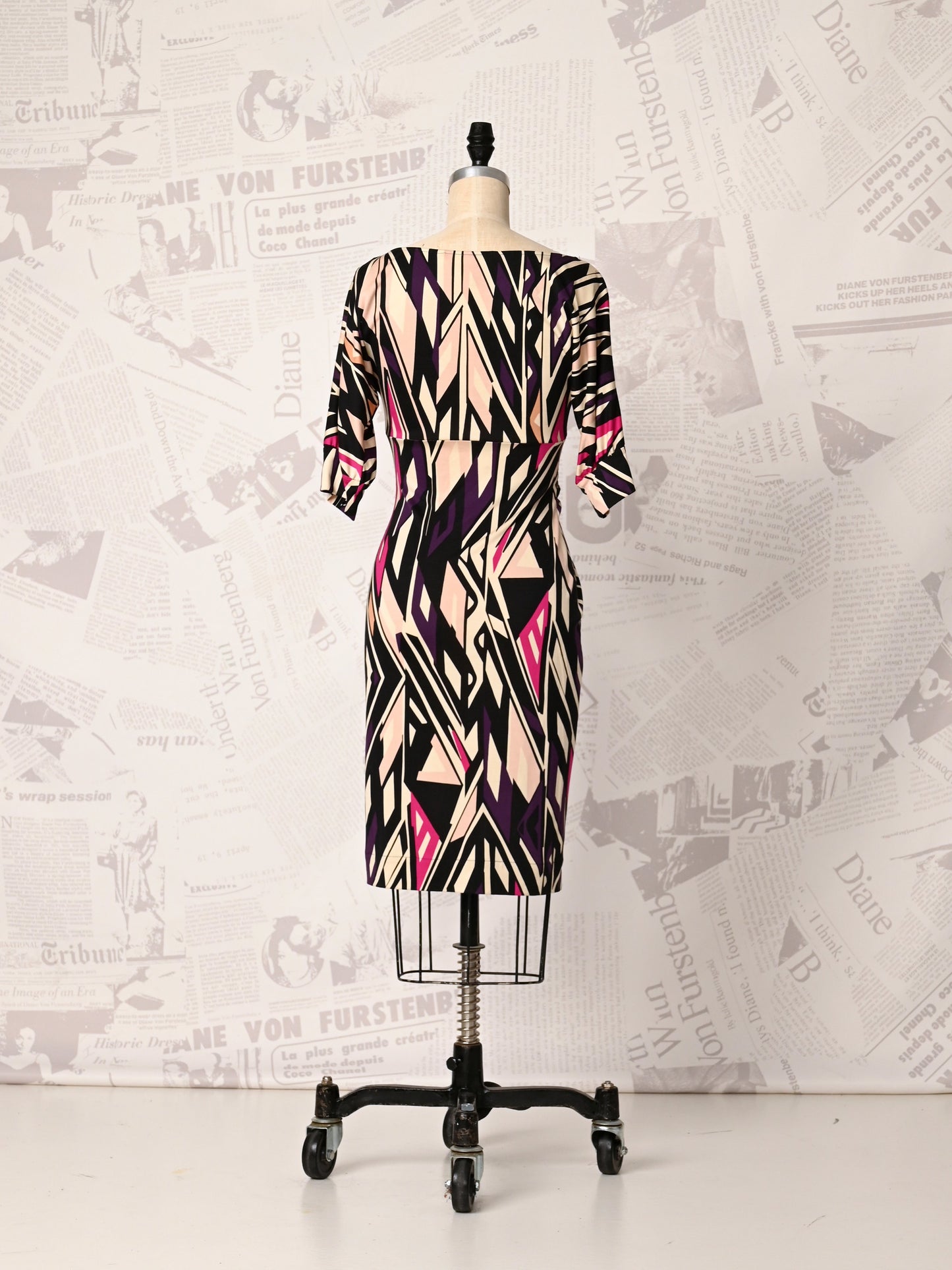 Geometric Printed Dress - DVF Vintage