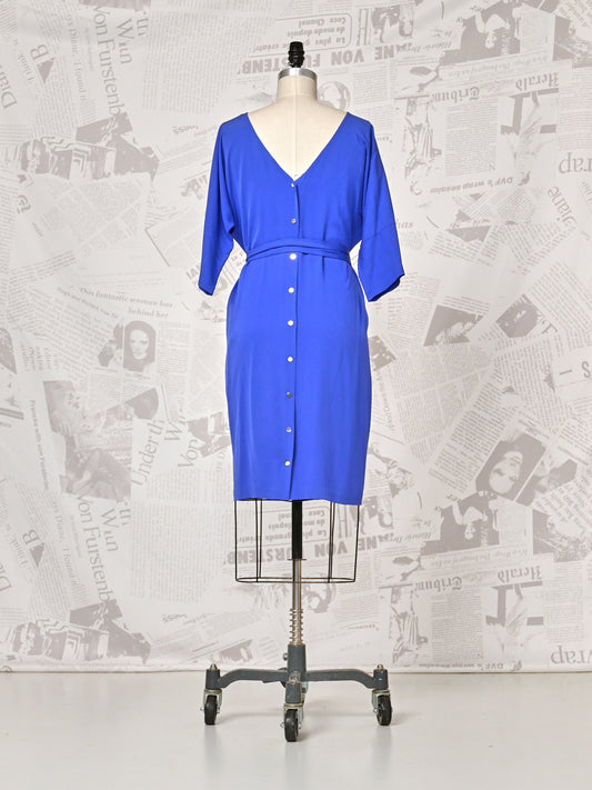 Blue Silk Dress - DVF Vintage