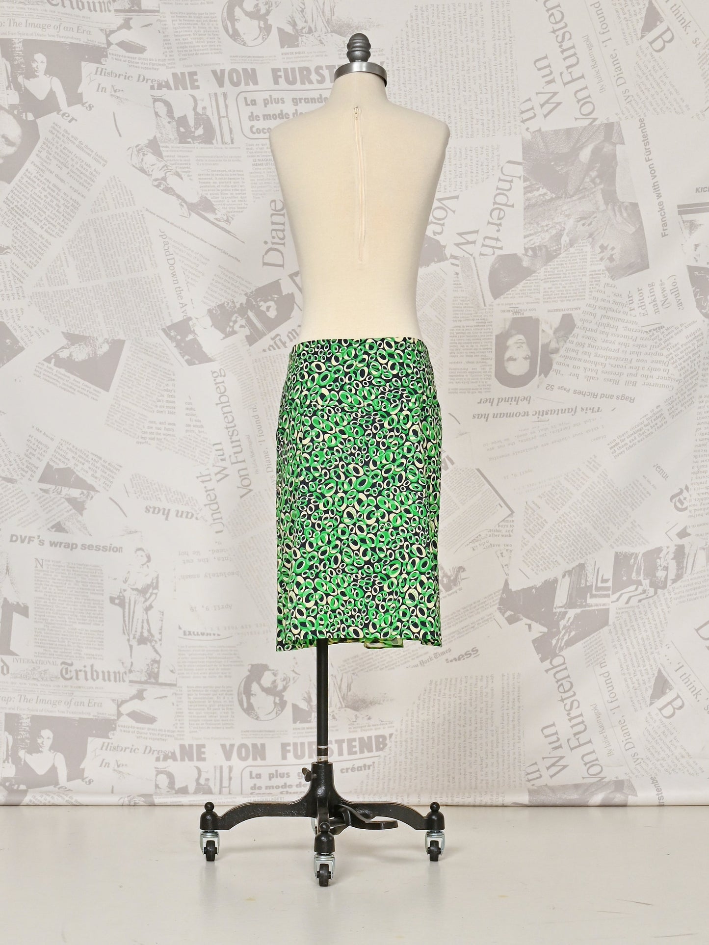 Green Midi Skirt - DVF Vintage