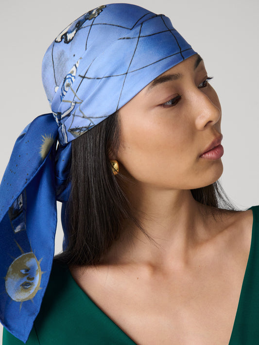 Zodiac Flag Silk Scarf
