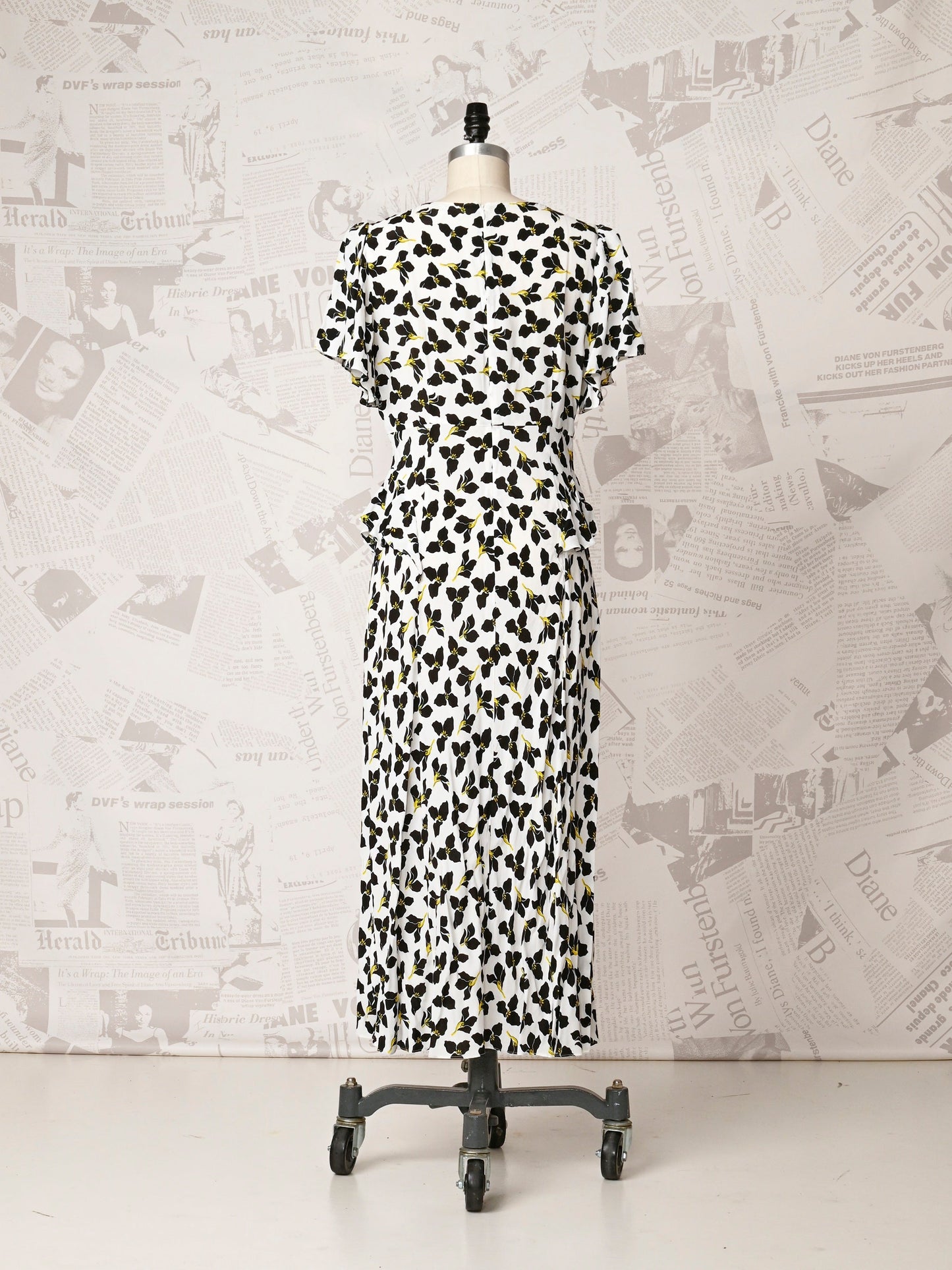 Peplum Midi Dress - DVF Vintage