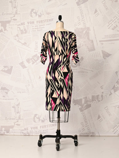 Geometric Printed Dress - DVF Vintage