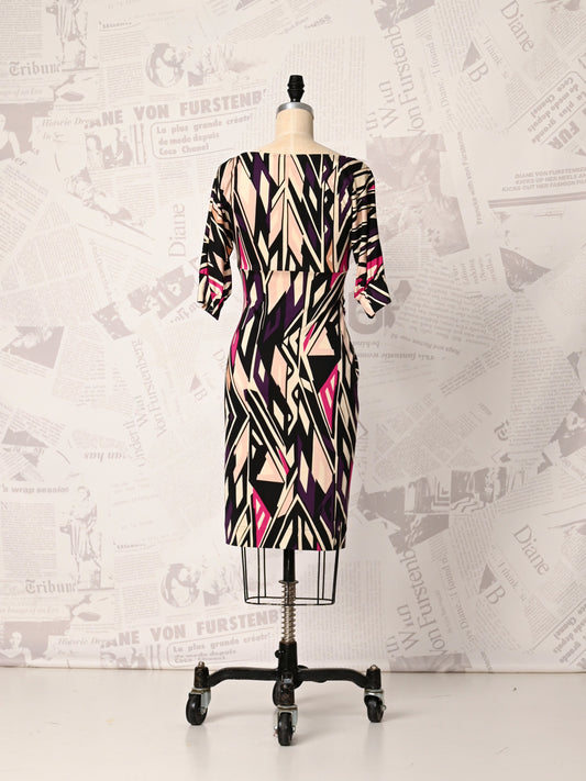 Geometric Printed Dress - DVF Vintage