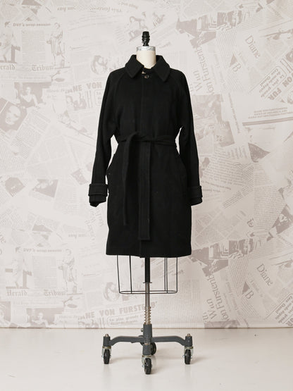 Lia Black Coat - DVF Vintage