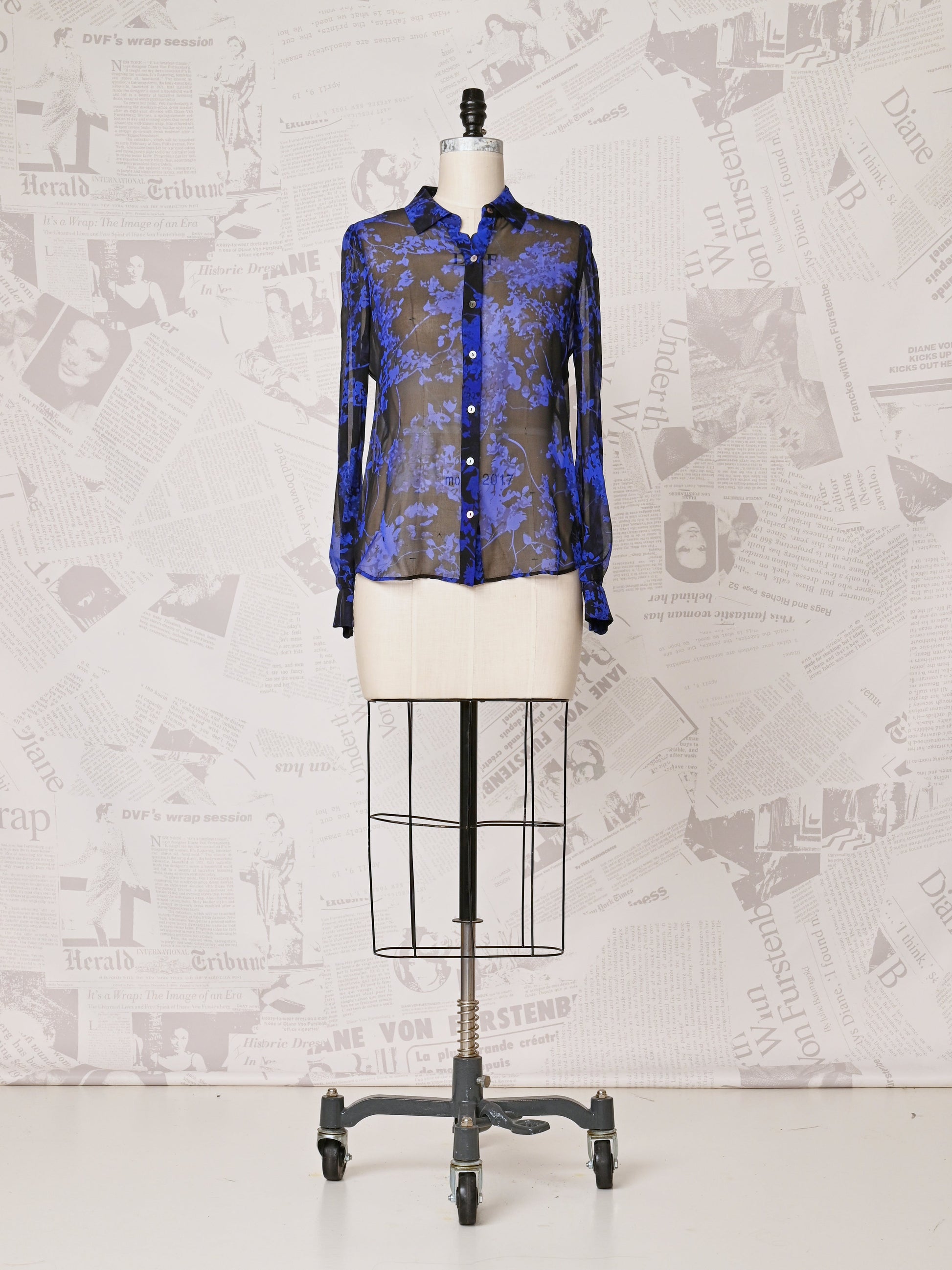 Sheer Silk Blouse - DVF Vintage