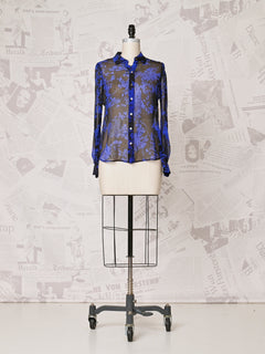 Blue and black