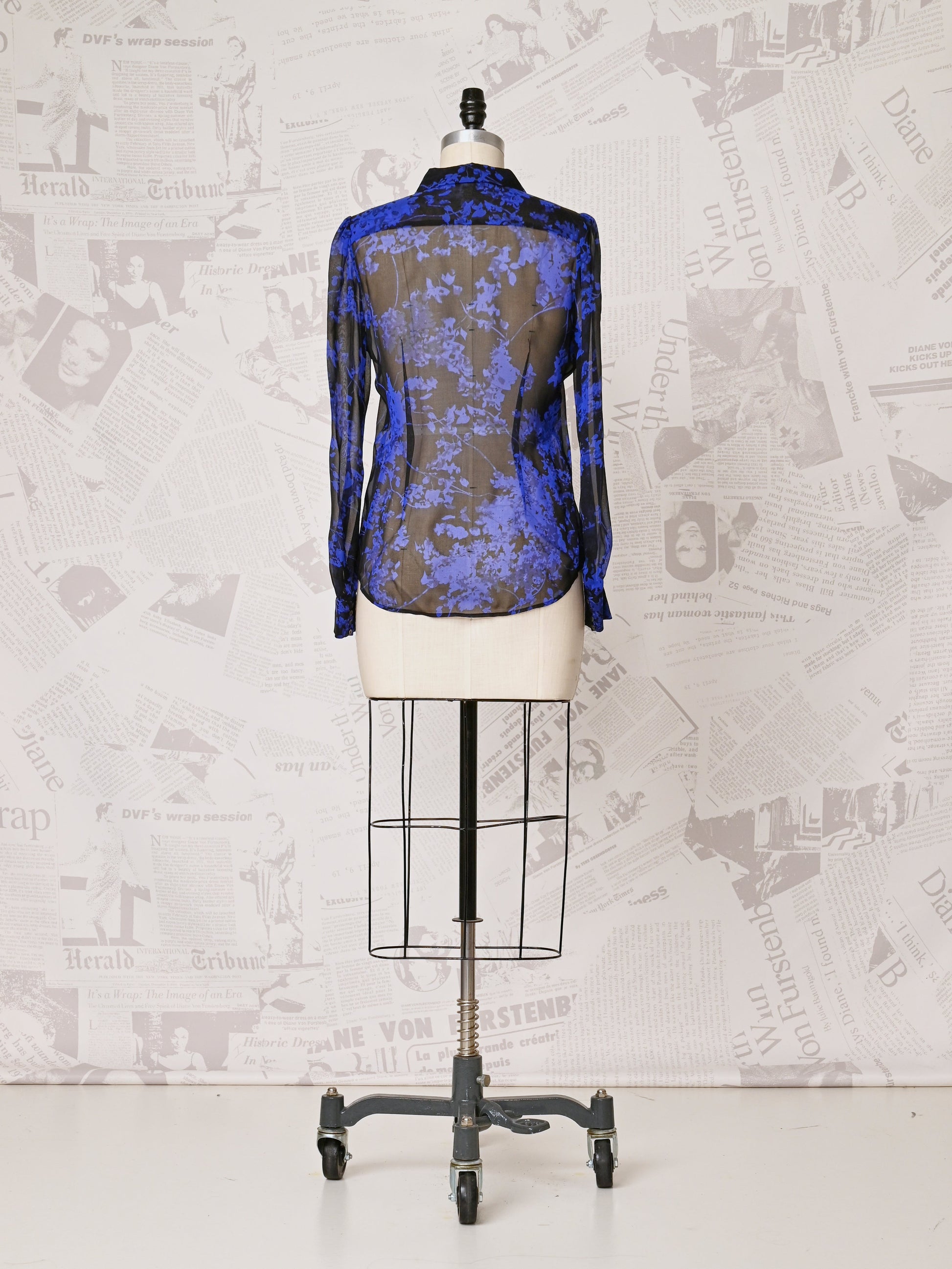 Sheer Silk Blouse - DVF Vintage