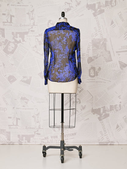 Sheer Silk Blouse - DVF Vintage