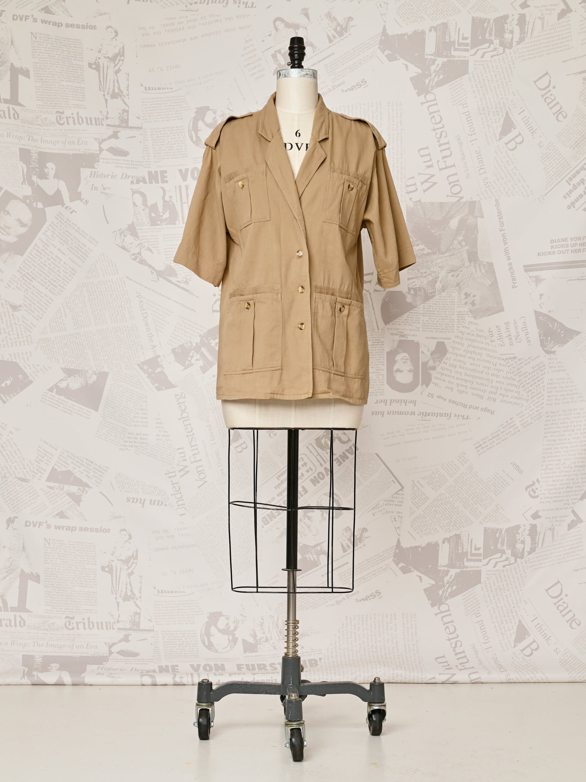 Short Sleeve Utility Jacket - DVF Vintage
