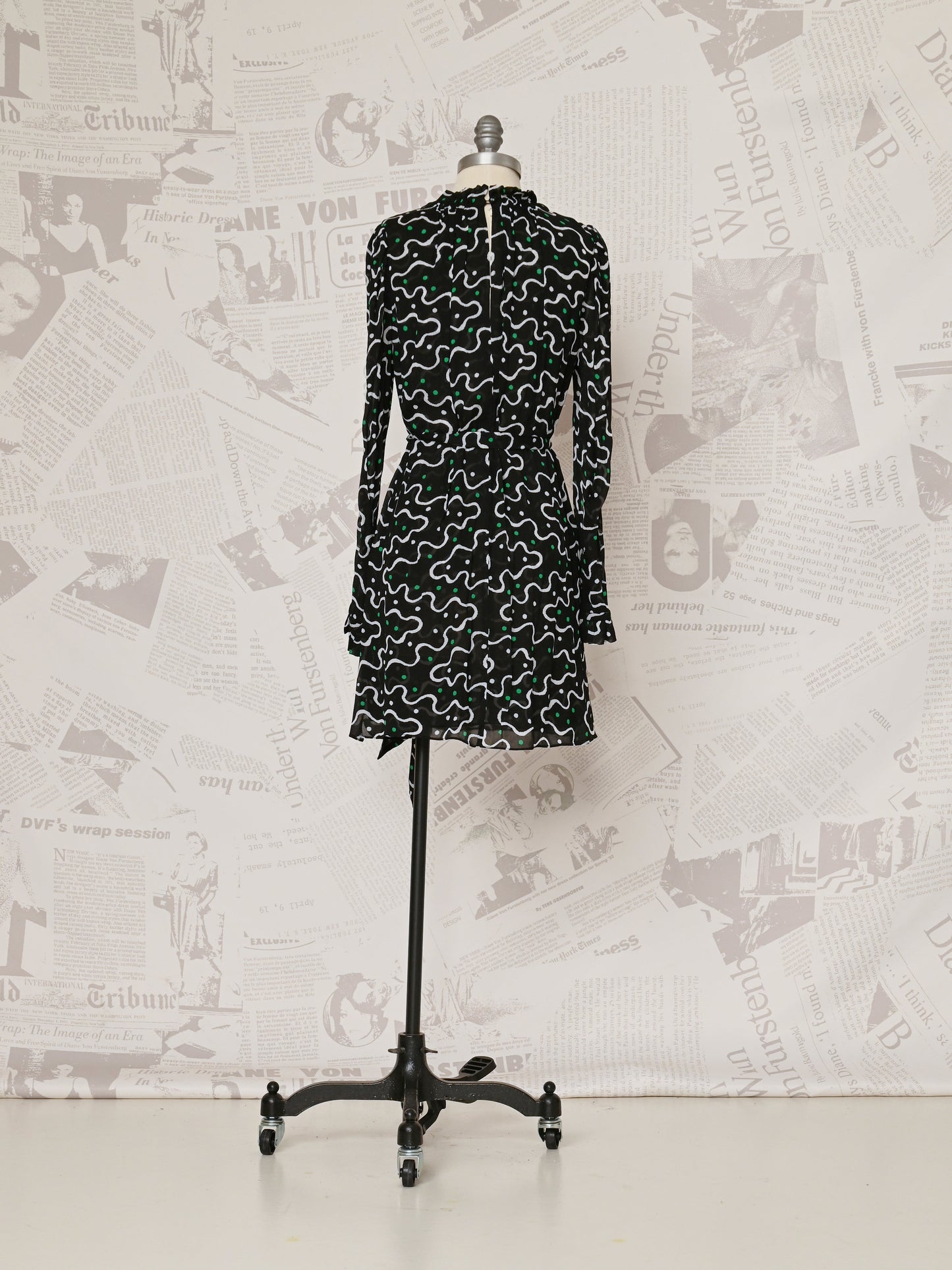 Woodley Chiffon Mini Dress - DVF Vintage