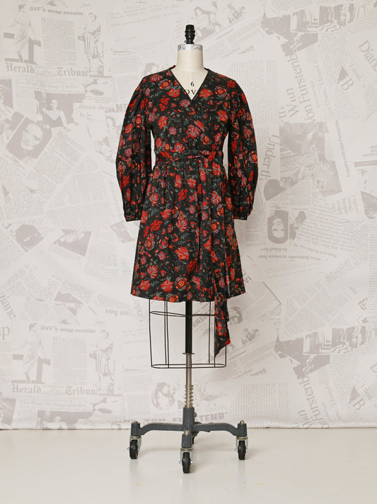 Poplin Wrap Dress - DVF Vintage