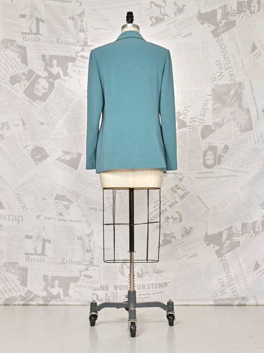 Teal Blazer - DVF Vintage