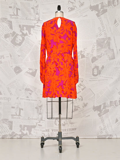 Orange Drawstring Dress - DVF Vintage