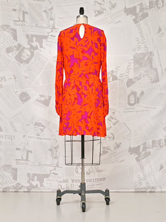 Orange Drawstring Dress - DVF Vintage
