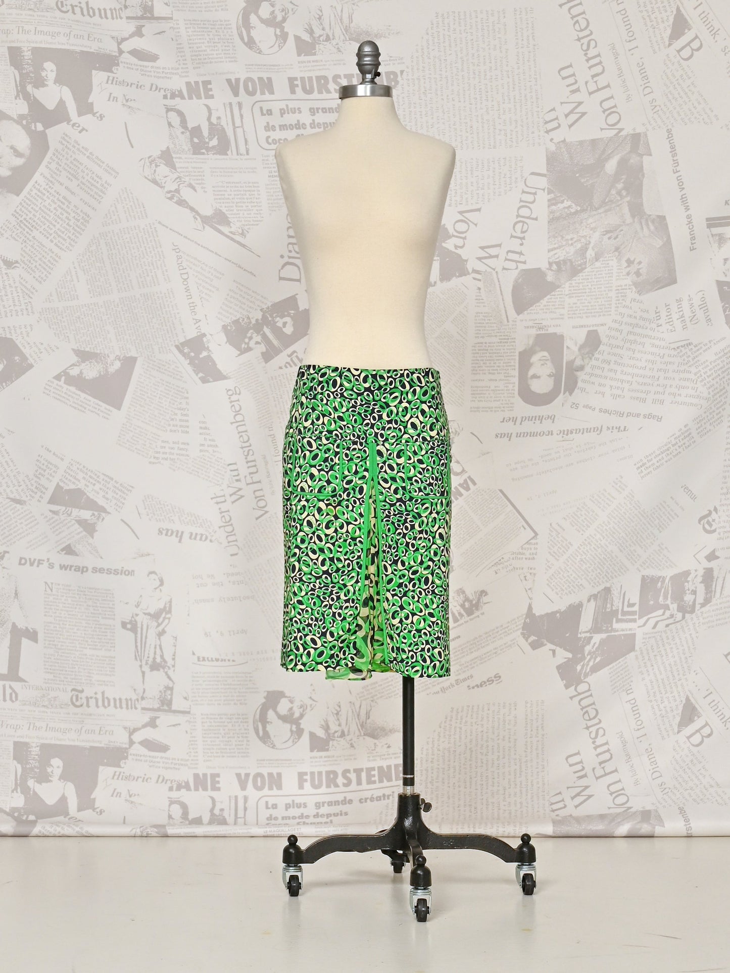 Green Midi Skirt - DVF Vintage