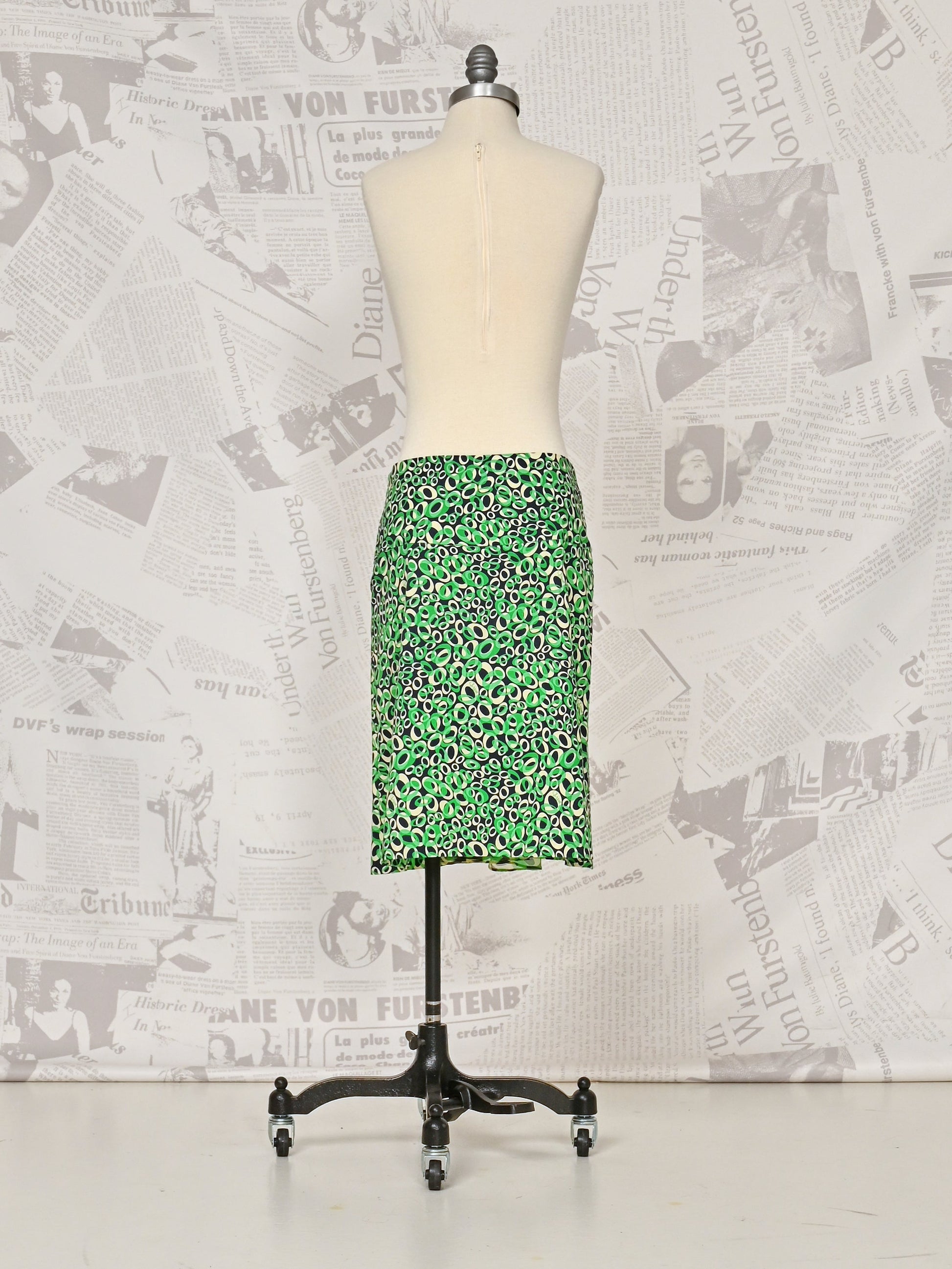 Green Midi Skirt - DVF Vintage