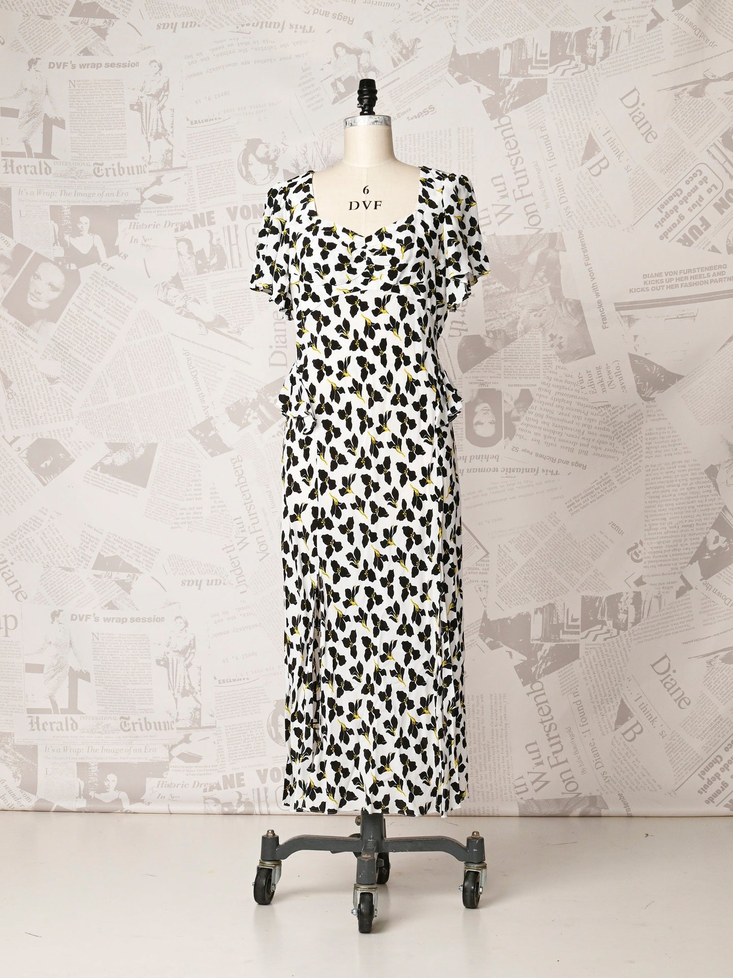 Peplum Midi Dress - DVF Vintage