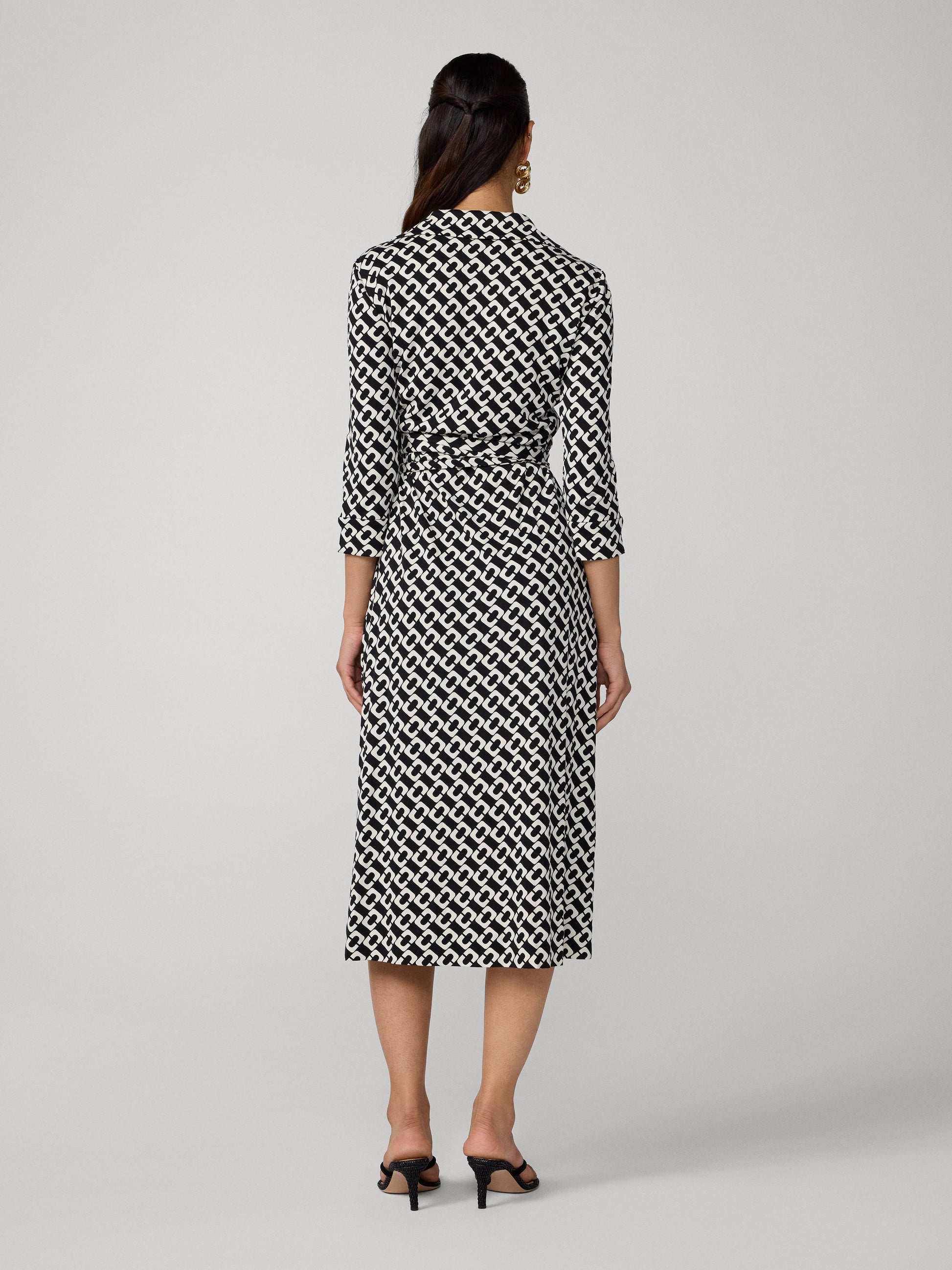 Abigail Silk Jersey Midi Wrap Dress
