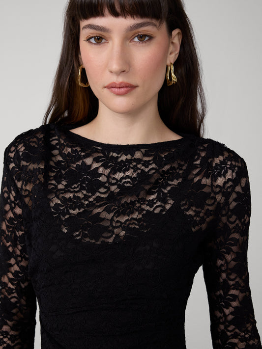 Darrius Lace Long Sleeve Dress