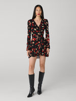 Noelle Mesh Wrap Dress