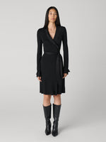 Tuxedo Pia Wrap Dress