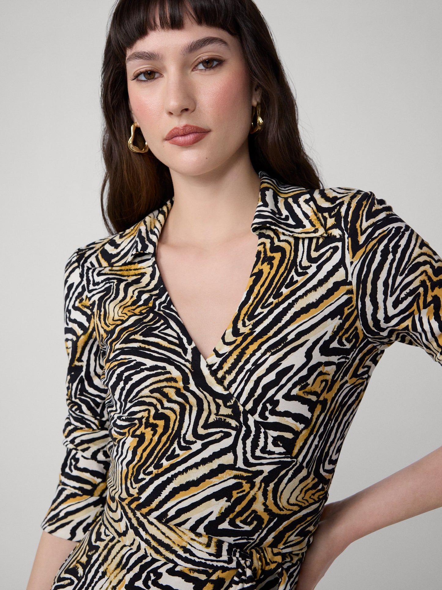 Jeanne Silk Jersey Wrap Dress