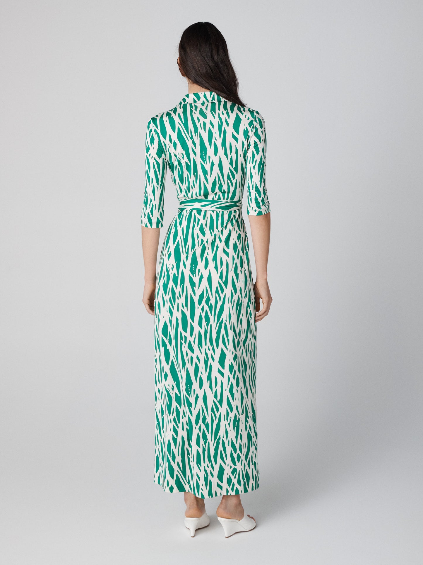 Abigail Silk Jersey Maxi Wrap Dress