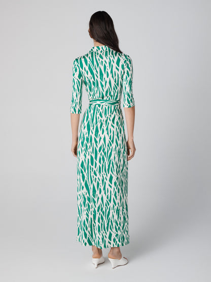 Abigail Silk Jersey Maxi Wrap Dress