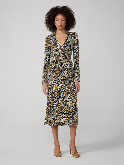 Abigail Midi Wrap Dress