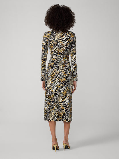 Abigail Midi Wrap Dress