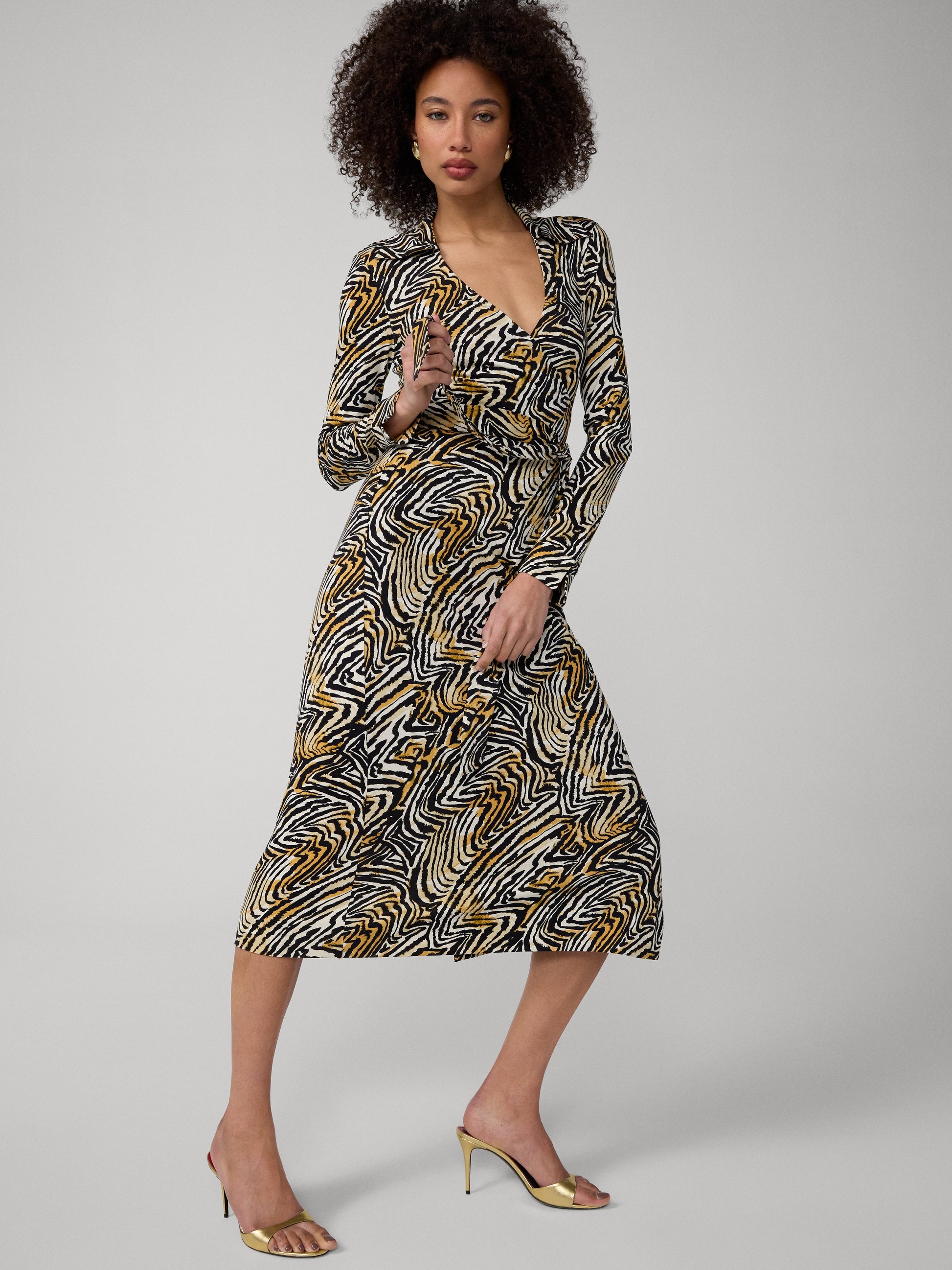 Abigail Midi Wrap Dress