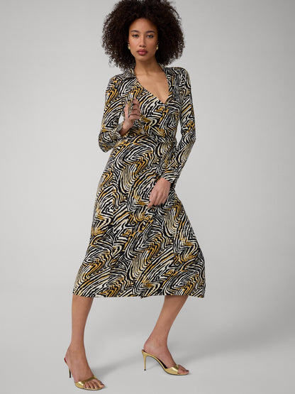 Abigail Midi Wrap Dress