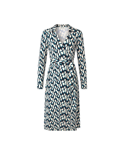 Abigail Silk Jersey Midi Wrap Dress