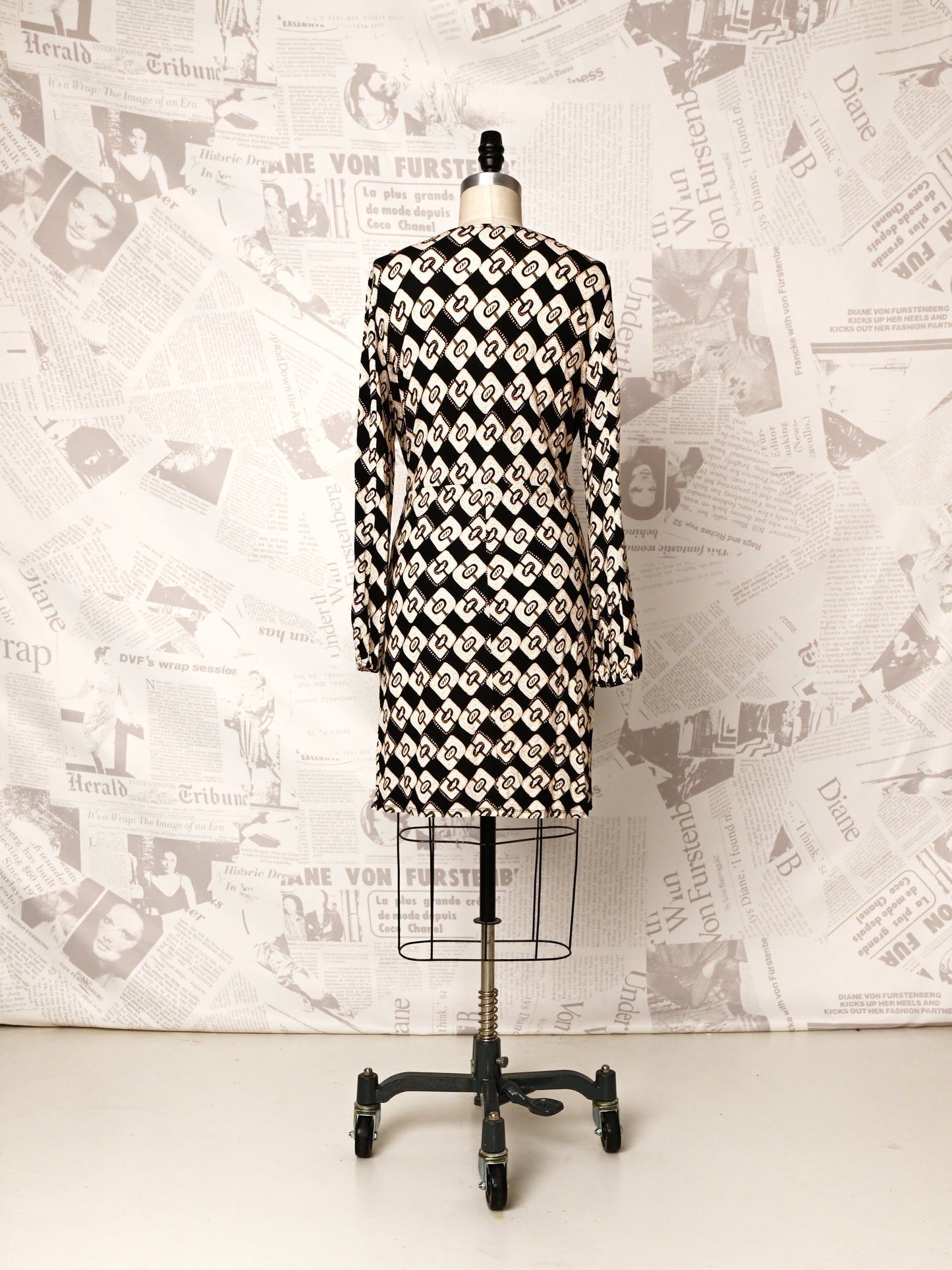 Faux Wrap Mini Dress - DVF Vintage