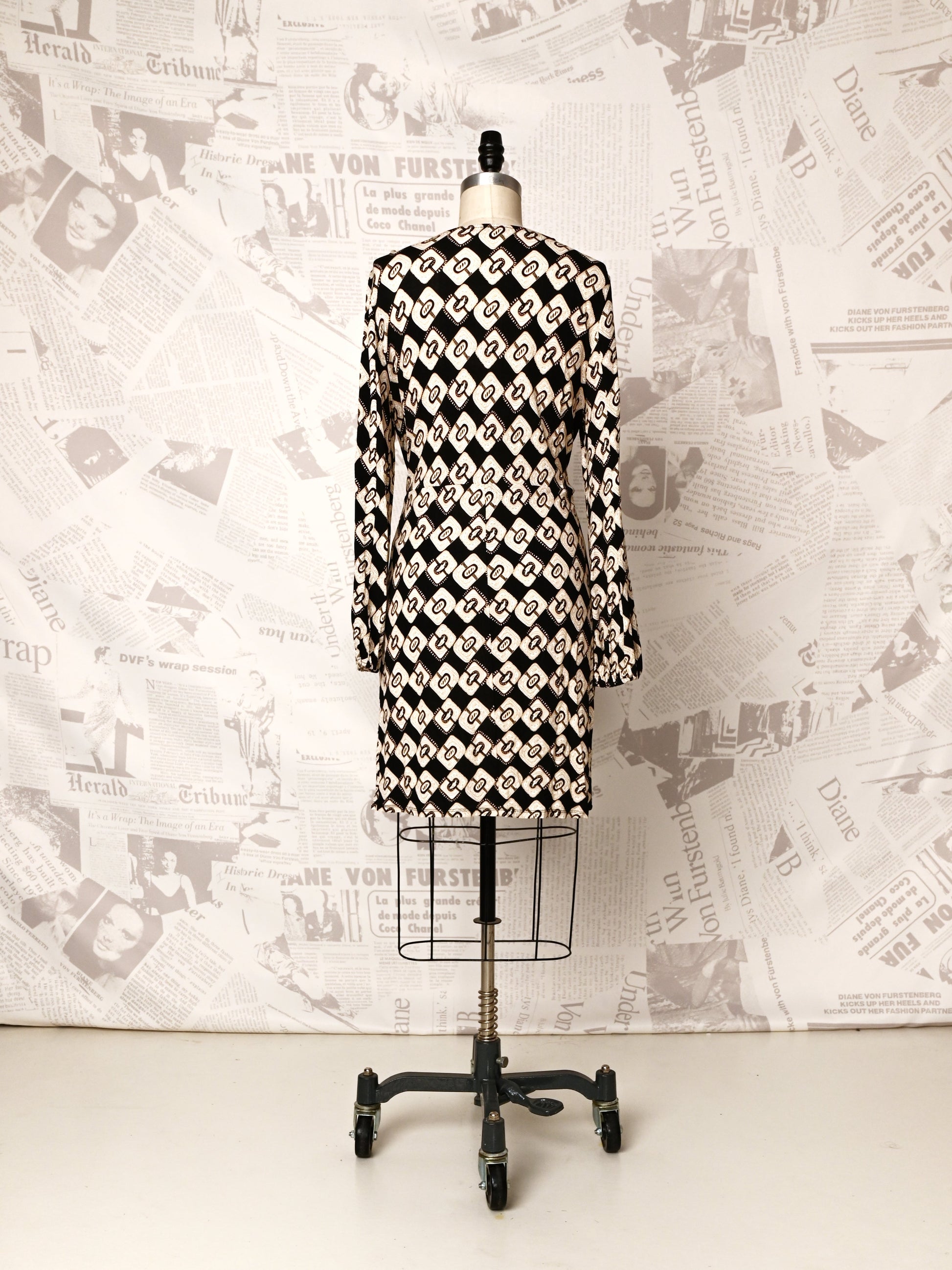 Faux Wrap Mini Dress - DVF Vintage