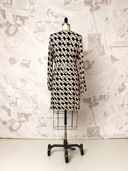 Faux Wrap Mini Dress - DVF Vintage