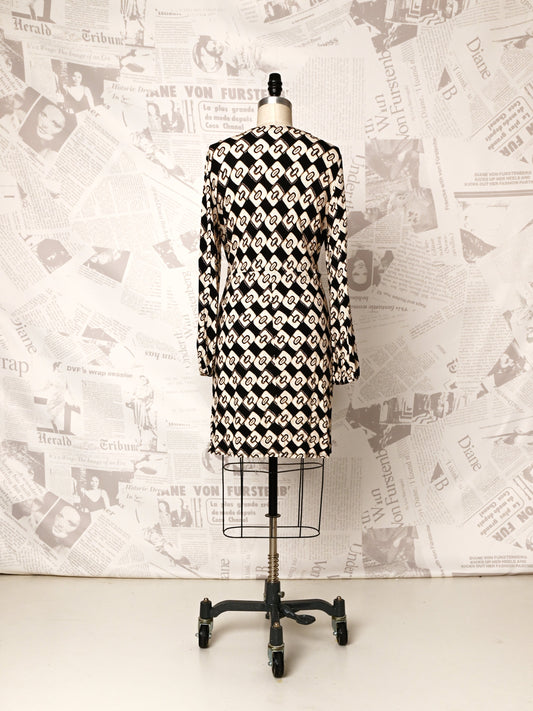 Faux Wrap Mini Dress - DVF Vintage
