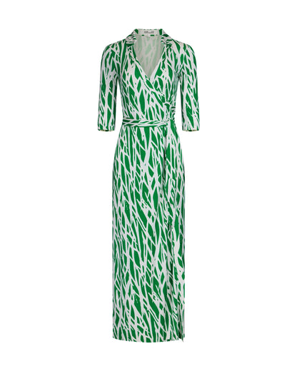 Abigail Silk Jersey Maxi Wrap Dress