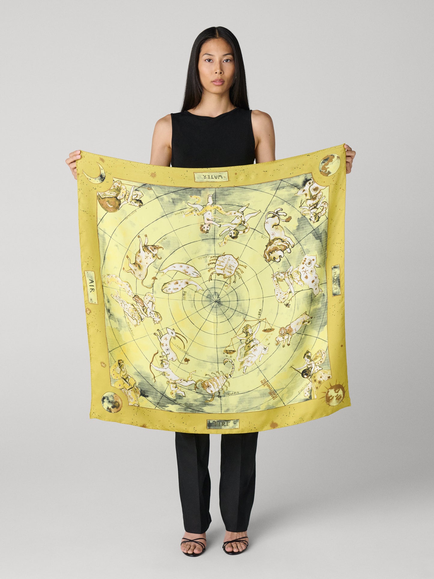 Zodiac Flag Silk Scarf