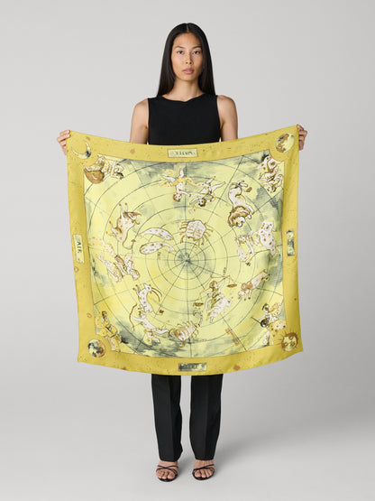Zodiac Flag Silk Scarf