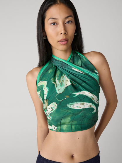 Zodiac Flag Silk Scarf