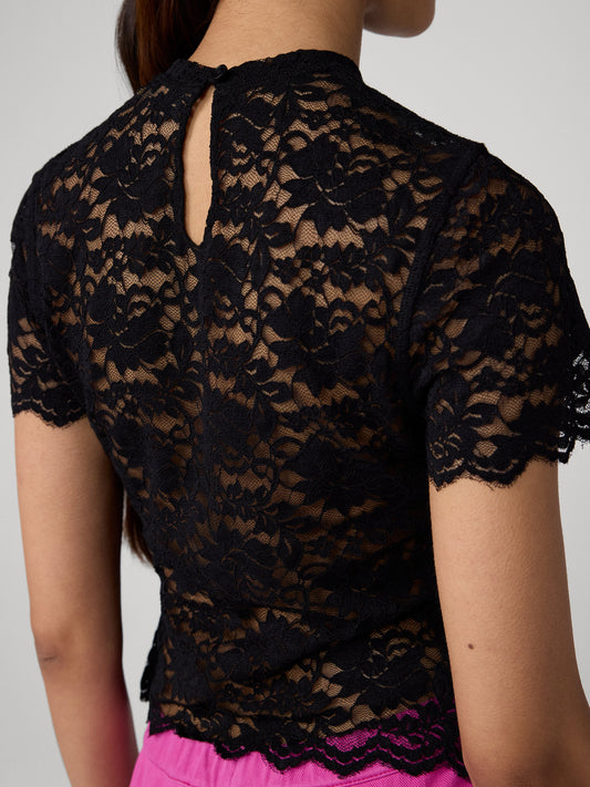 Perfect Short Sleeve Lace Top