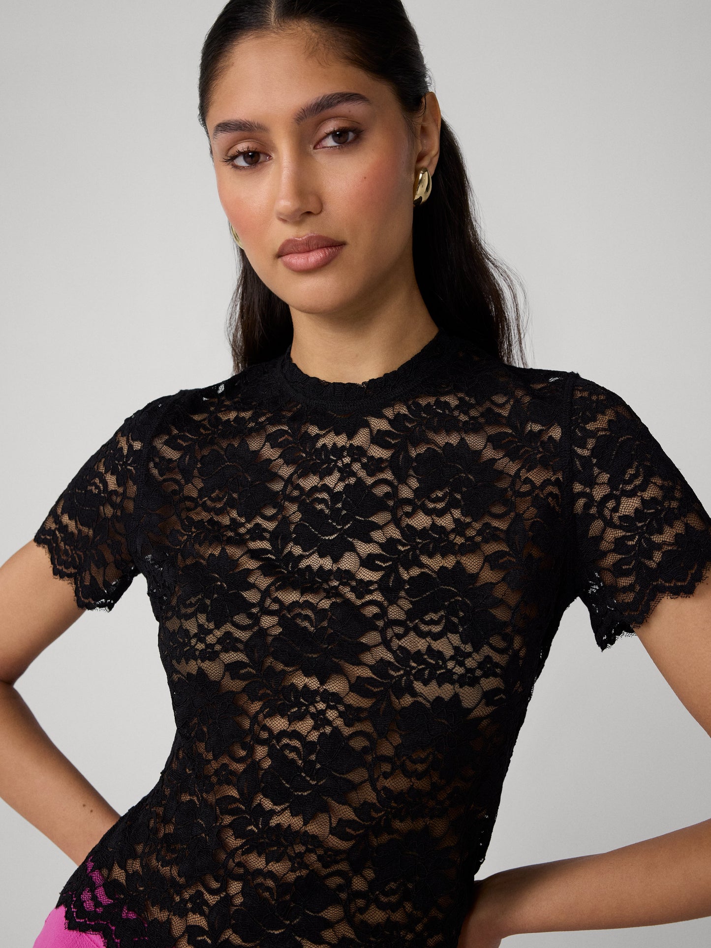 Perfect Short Sleeve Lace Top