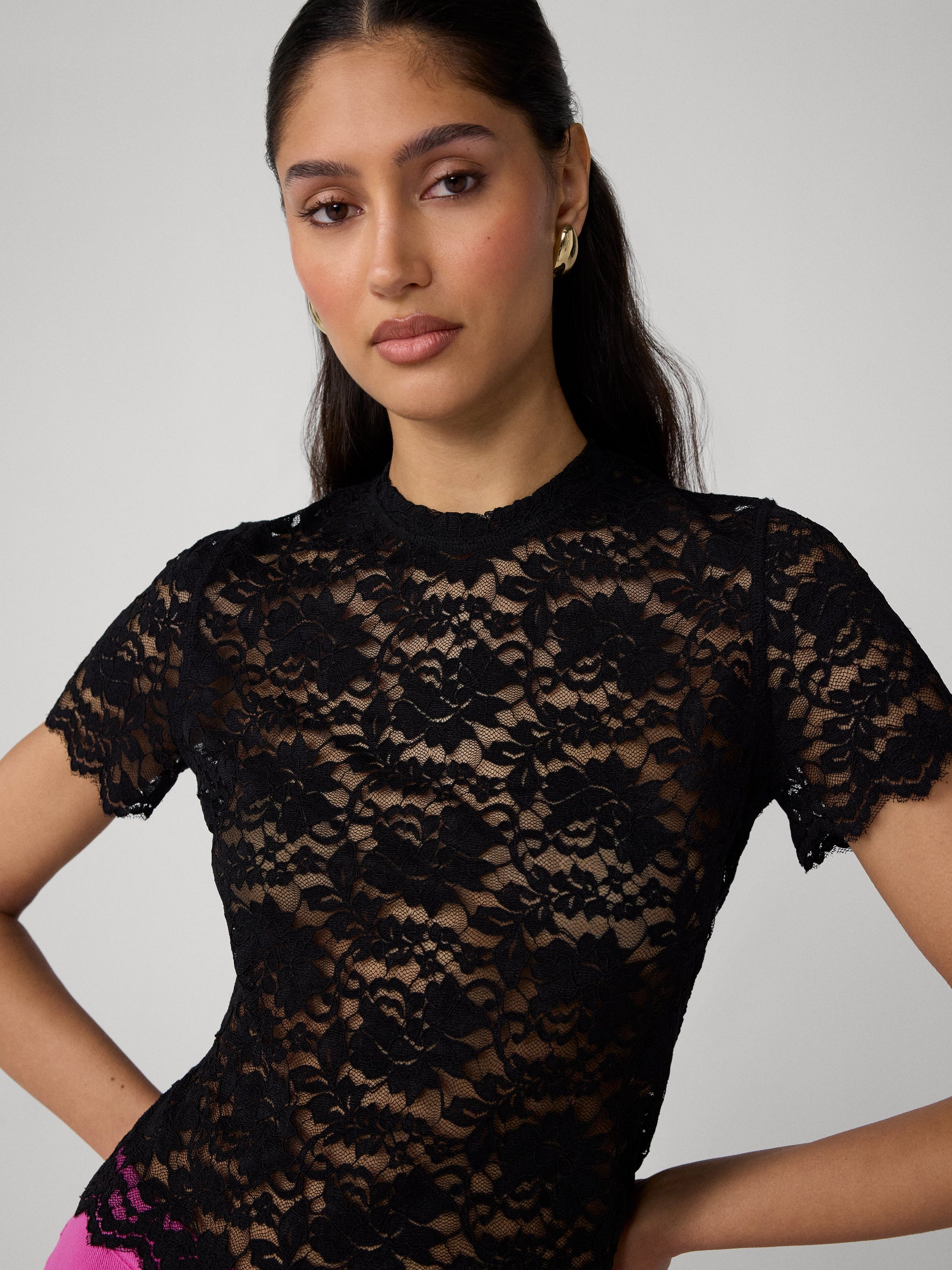 Perfect Short Sleeve Lace Top