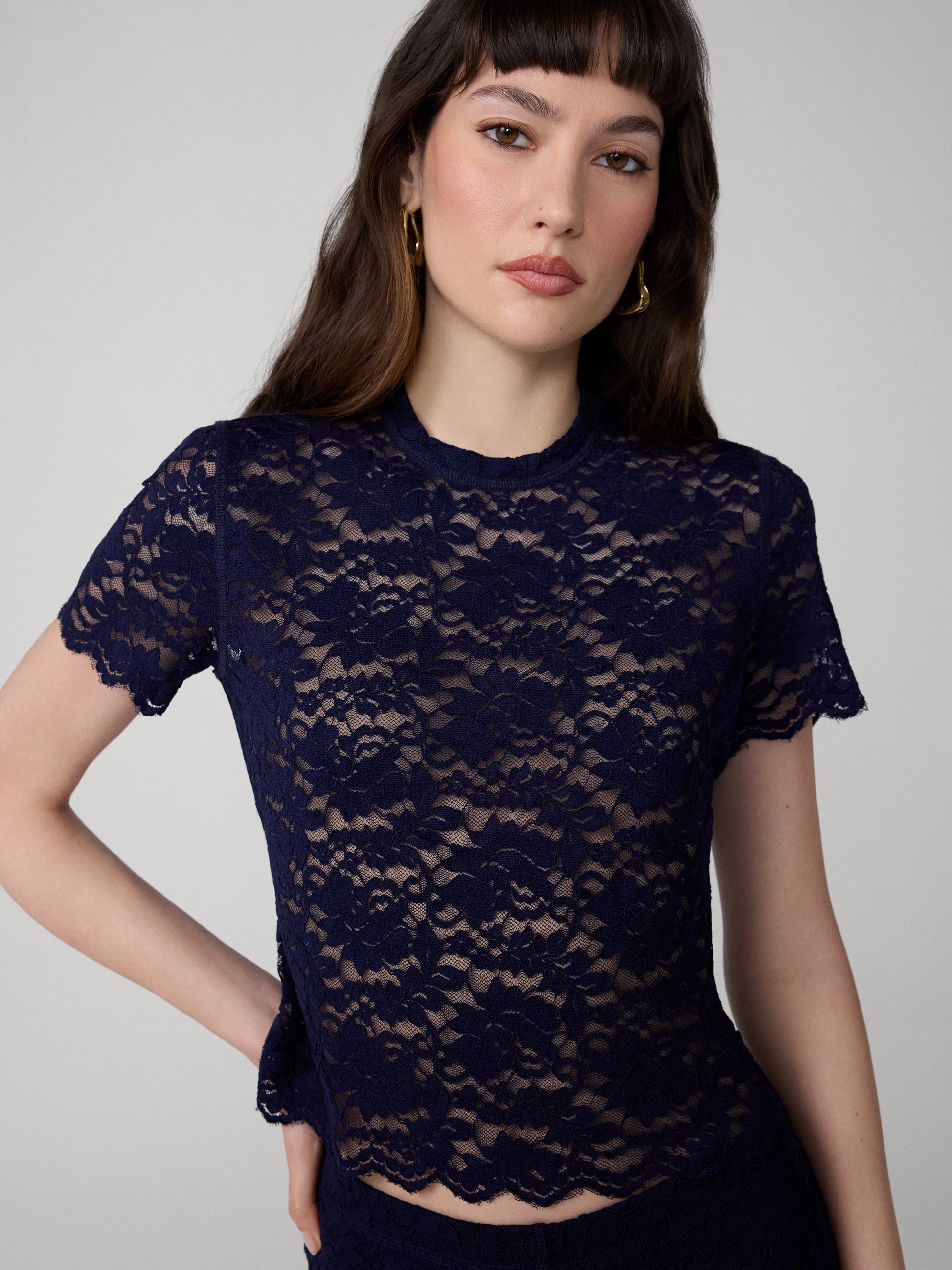 Perfect Short Sleeve Lace Top