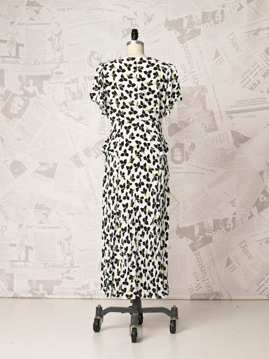 Peplum Midi Dress - DVF Vintage